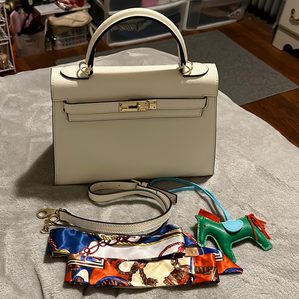 Ainifeel Leather Kelly 28 Style Bag